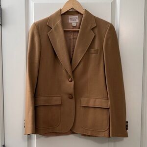 Bretton Place 100% Wool Women's Camel Blazer